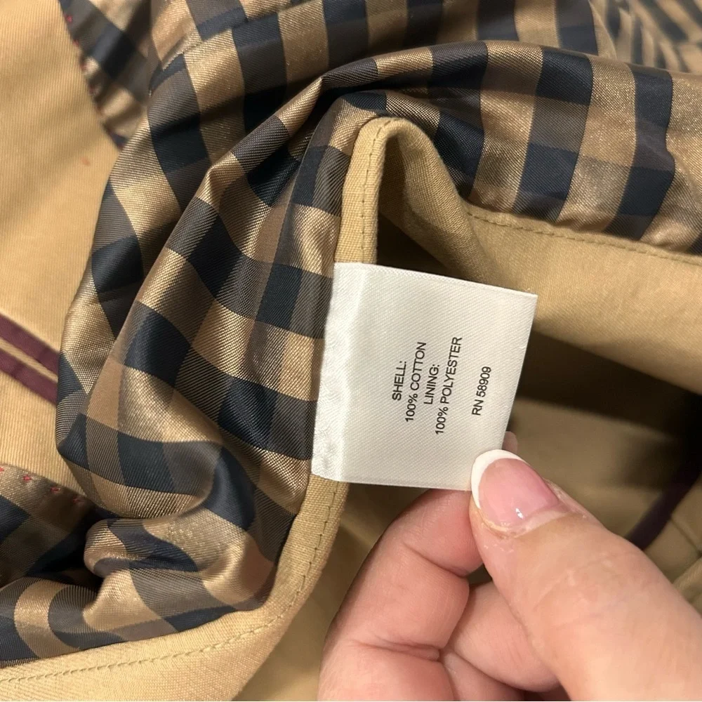 $195 DANIEL CREMIEUX TAN CHINO COTTON SPORT COAT BLAZER JACKET Large Excellent C